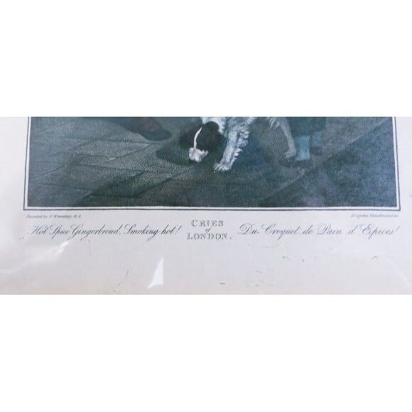 Antique Print - Cries of London- Gingerbread-Francis Wheatley - Vendramini-1820 - Picture 2 of 4